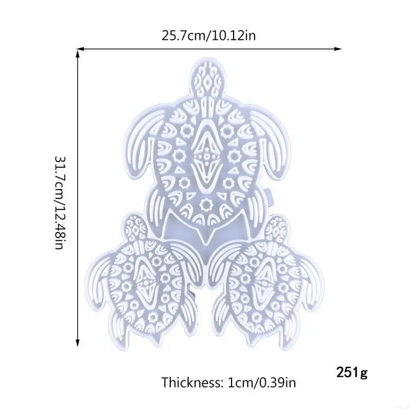 لتقوم بها بنفسك لمزيج السلحفاة الجدار الديكور قالب الغراء الكريستال لمزيج السلحفاة كوستر استنزاف كوستر قالب من السيليكون