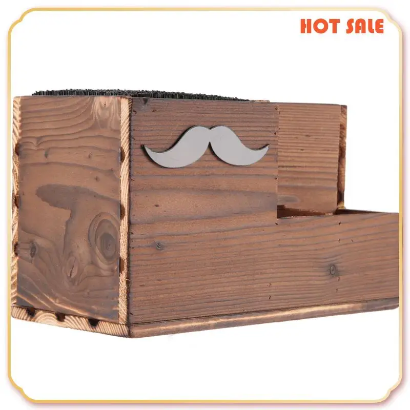 ABFA Wood Hairdressing Tool Box Hair Salon Shear Holder Hair Cutting Scissors Rack Storage Container Barber Tools Holder