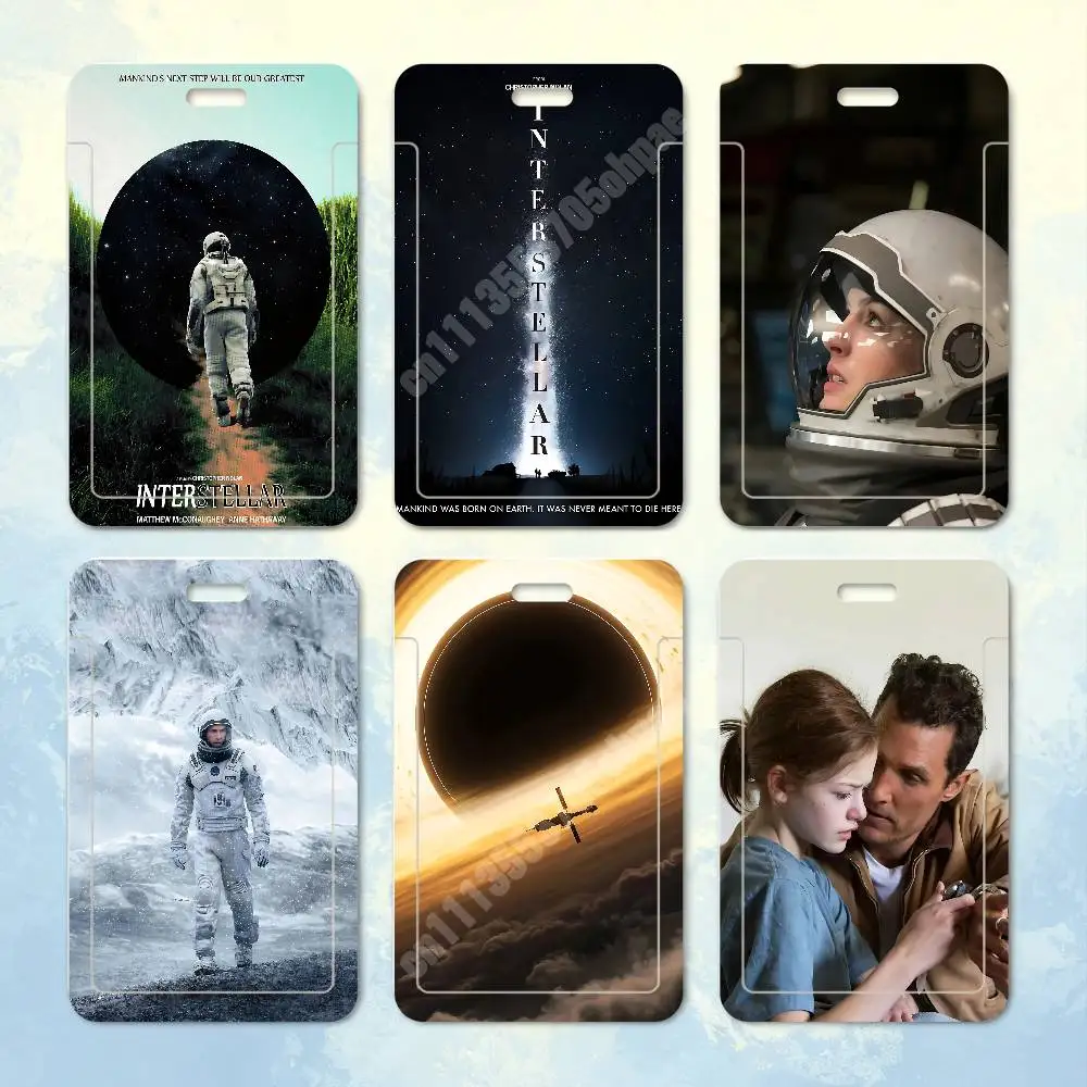 Sci-Fi Movie I-Interstellar-S Plastic Card Holder Staff ID Card Clear Transparent Campus Access Name Tag
