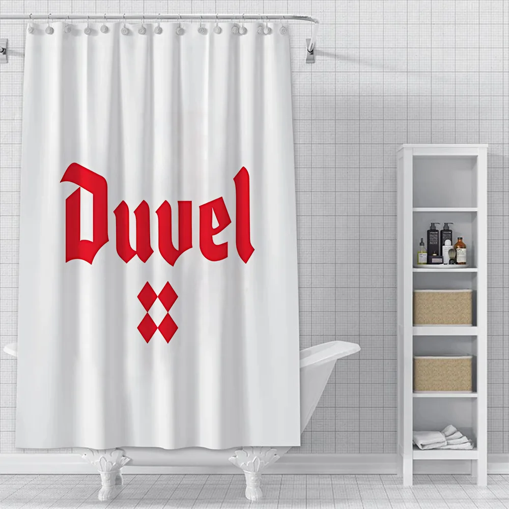 Shower Curtain Waterproof Polyester D-DuvelS B-BeerS Fabric Paint Colorful Bath Curtains Home Bathroom Decor Curtain With Hook