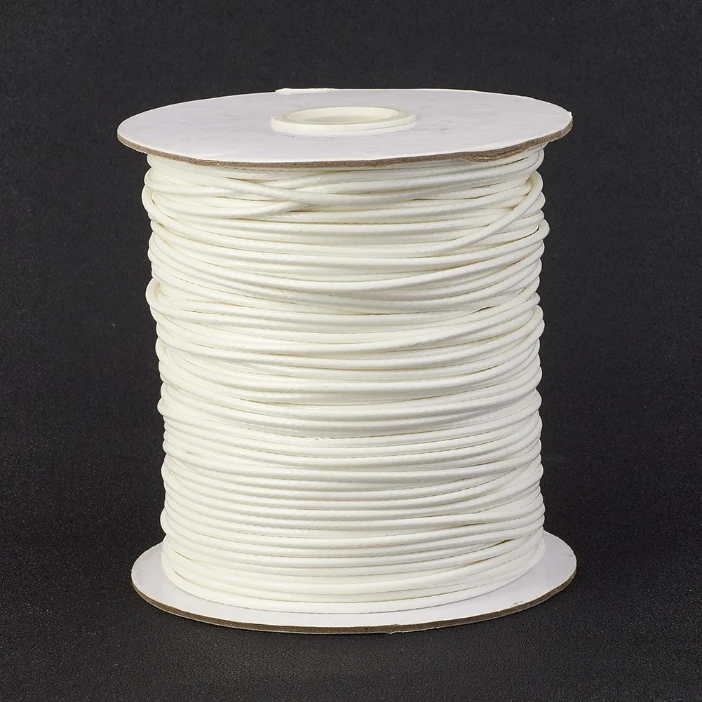 PandaHall 1 Rolle 0,5mm 1mm 1,5mm 2mm 3mm Umweltfreundliche Koreanische Gewachste Polyester-Schnur Geflochtenes Seil Schmuckzubehör