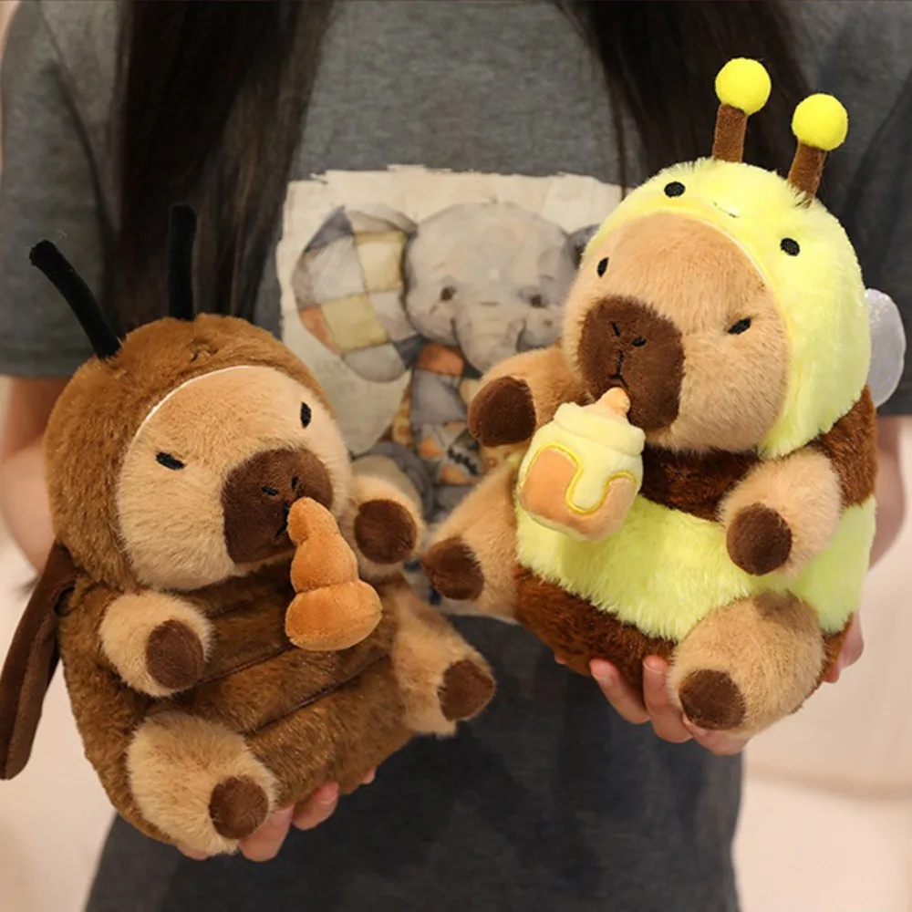 Creative Cockroach Capybara Fluffy Brown Capybara Animal Lindo Capybara Amigos de peluche Regalo de vacaciones