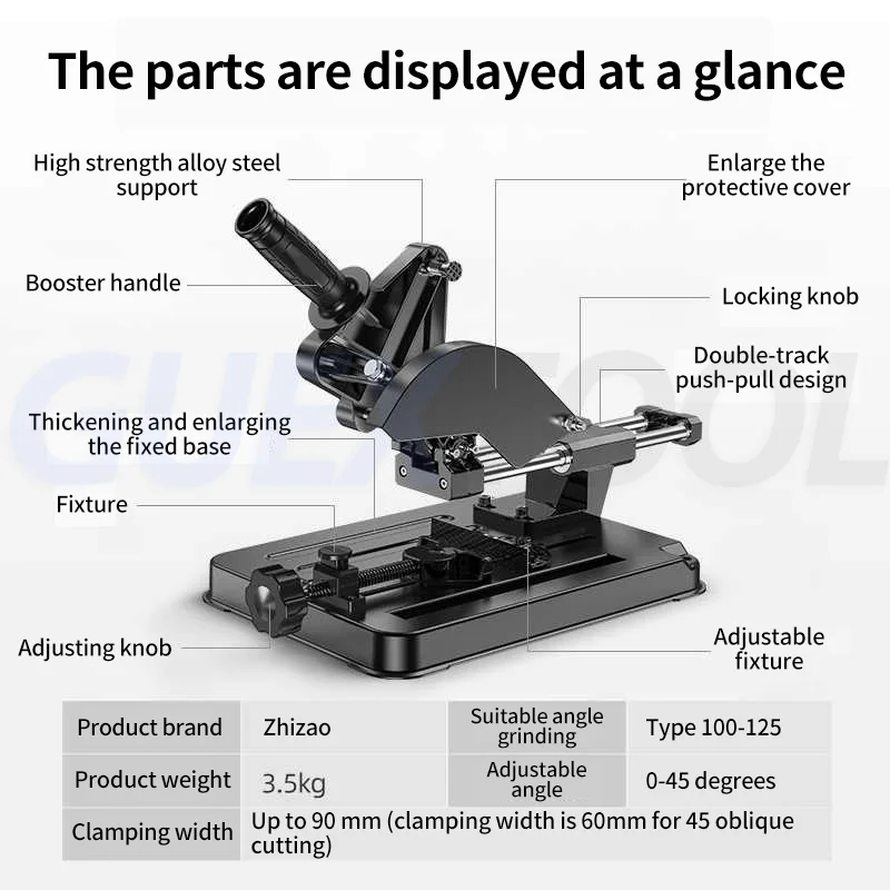 Woodworking Table Saw Accessory Small Cutting Machine Fixed Frame Angle Grinder Bracket Universal Polishing Metal auxiliary Tool