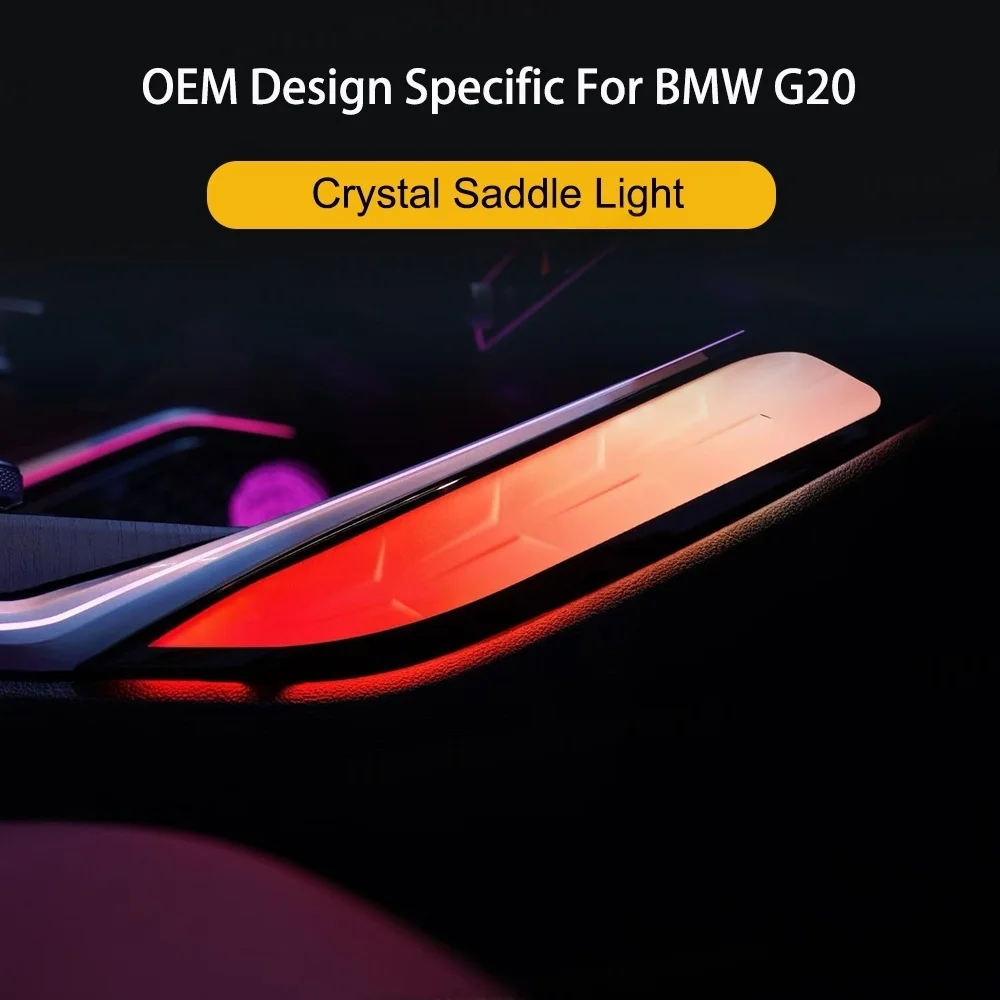Crystal Center Console Saddle ambient Light For BMW 3 Series i3 M3 M4 G20 G22 G80 G82 LED Ambient Lighting