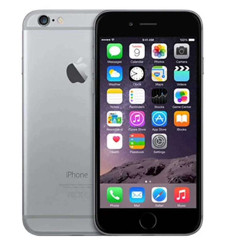 هاتف Apple iPhone 6 غير مقفول بشاشة 4.7 بوصة بدقة 8 ميجابكسل IOS 16/64/128 جيجابايت ROM مستعمل للهاتف المحمول