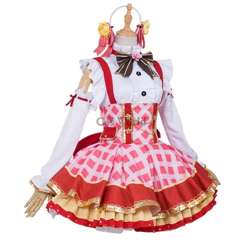 Love Live Yazawa Nico Flower Bouquet Dress Uniform Outfit Anime Cosplay Costumes