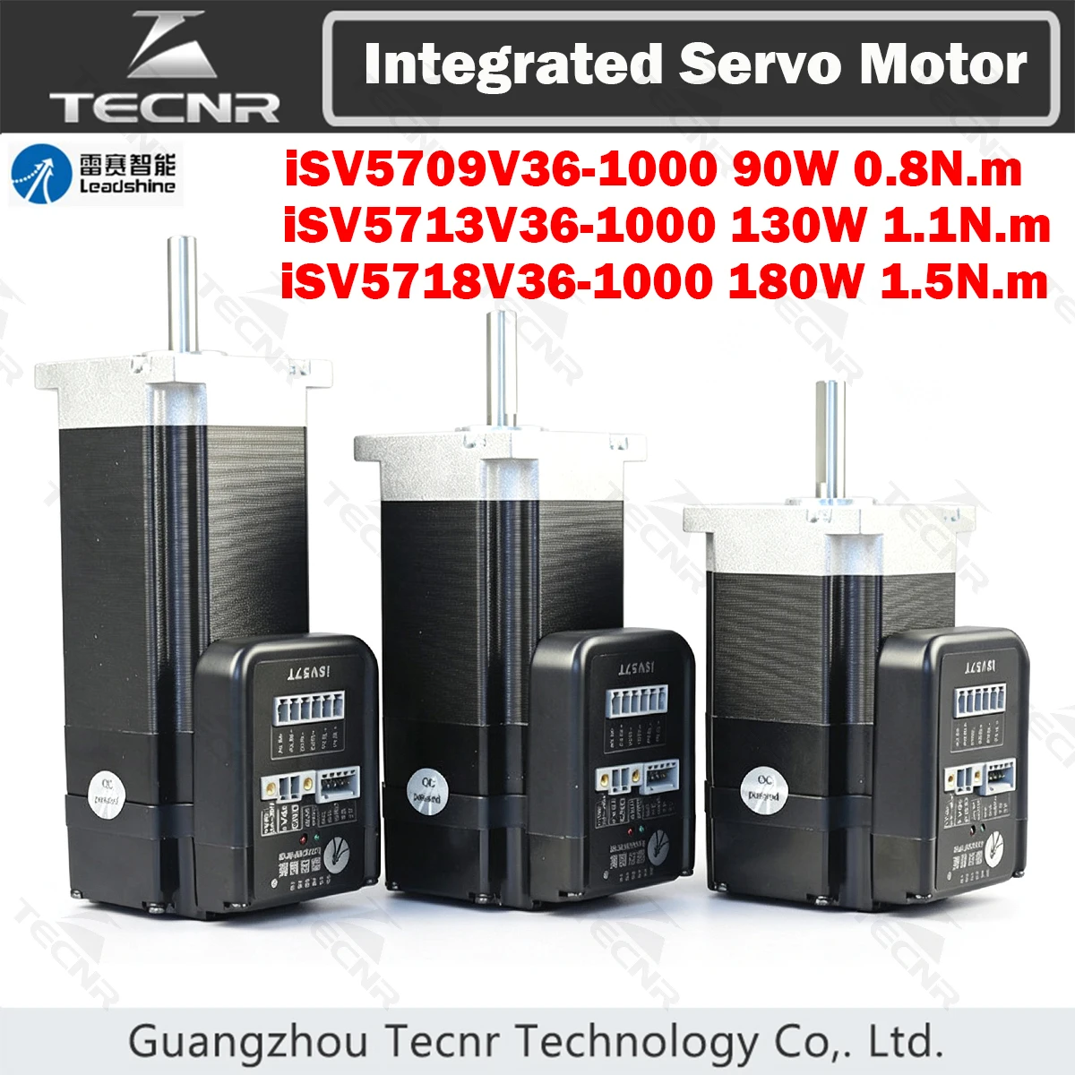 Leadshine ISV5709V36-1000 ISV5713V36-1000 ISV5718V36-1000 90W 130W 180W Integrated Servo Motor NEMA23 3000RPM For Inkjet Print