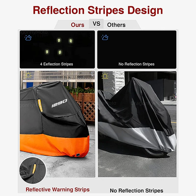 For KTM Adventure 790 990 1050 1090 1190 1290 Motorcycle Cover Waterproof Outdoor Scooter UV Protector Dust Rain Cover