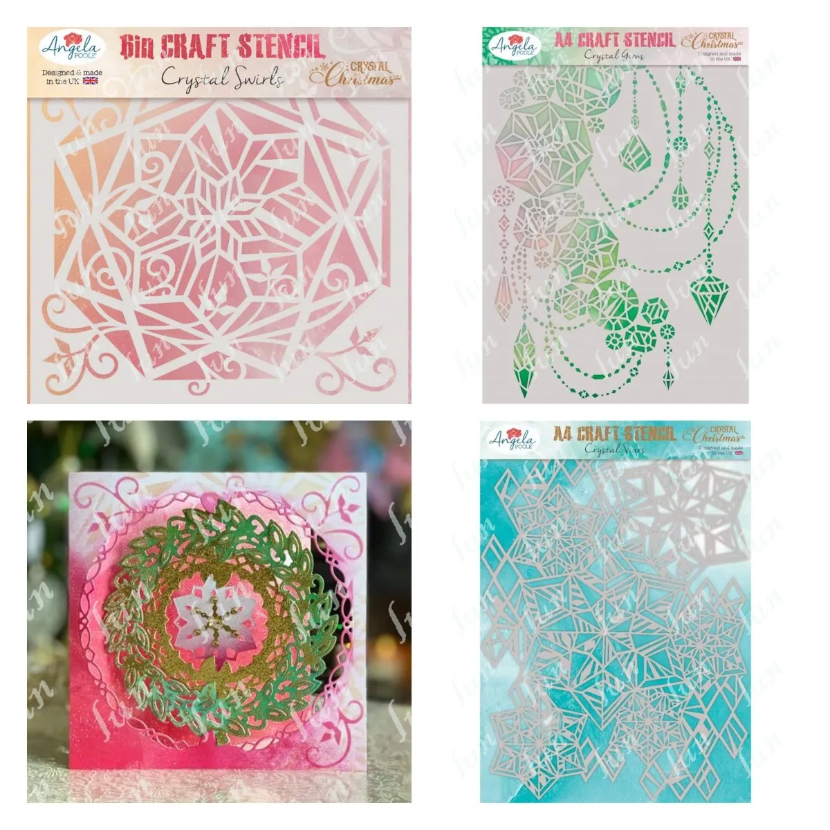 

Crystal Swirls Stars Gems Layered Production Stencil Handmade Diy Hot Sale Painting Scrapbook Coloring Embossed Album Decoration