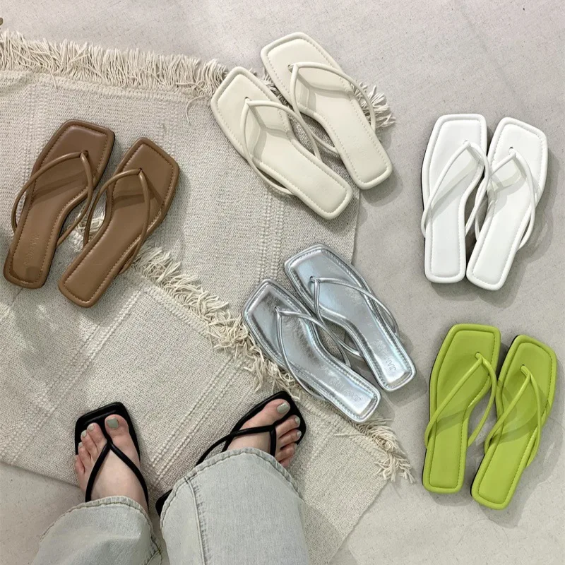 Shoes Womens Slippers Outdoor Slides Pantofle Rubber Flip Flops Shale Female Beach Low Soft 2024 Hawaiian Sabot Flat Rome Autumn