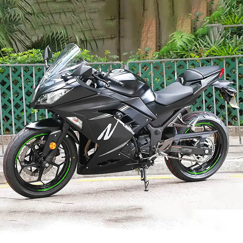 For KAWASAKI NINJA250 NINJA300 EX300 NINJA 300 Ninja Motorcycle Accessories Fairing Sticker Whole Car Sticker Kit