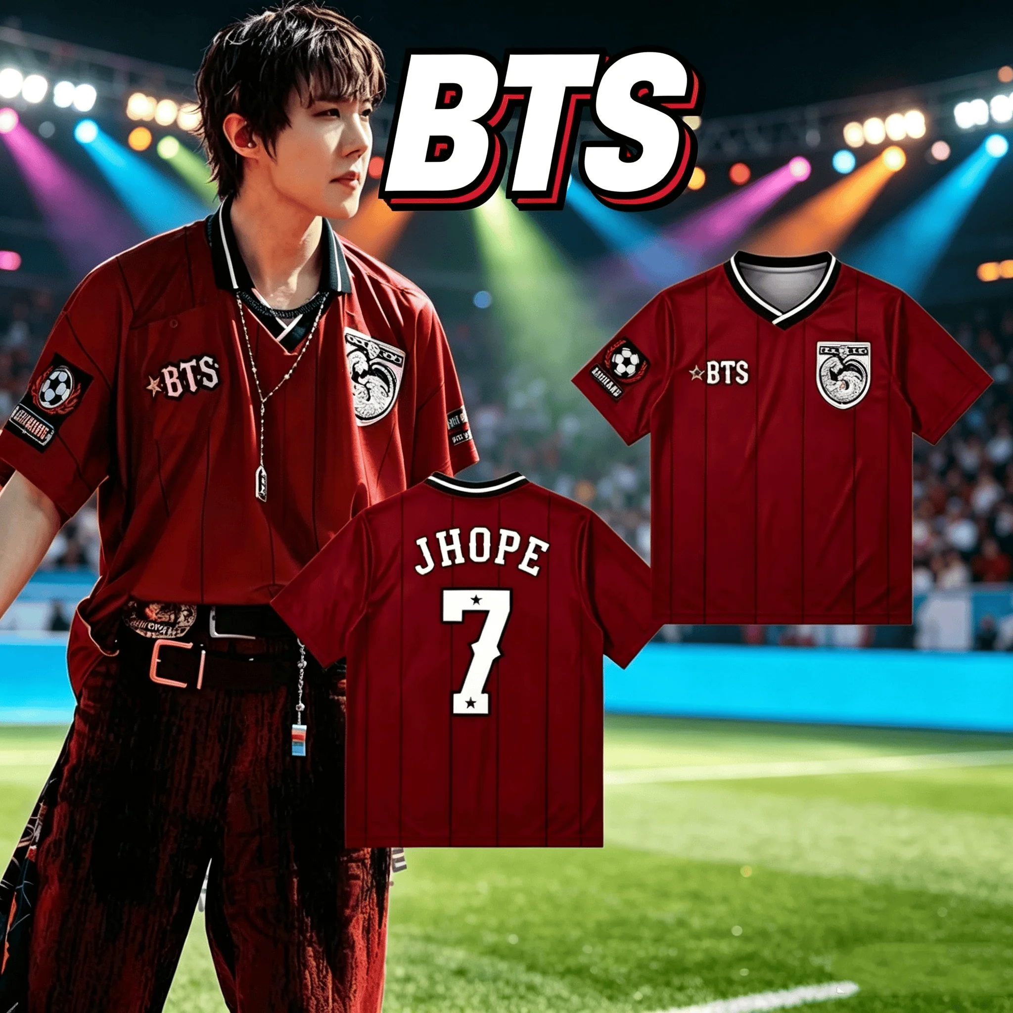 2026 New Kpop BTS J-Hope Final Halftime Show Unisex Jersey Special Edition Top Breathable  Men's Women's Y2k Summer T-shirt