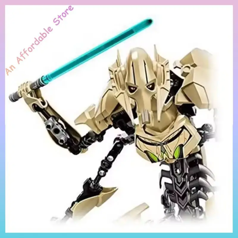 Figurka Anime Grievous z Sabre Laserem, Robot, Model do Budowania, Klocki, Prezent, 32 cm, Ksz714 éToile Jouet
