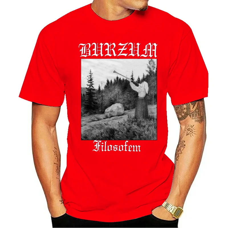 Burzum Men\'s Filosofem T-Shirt Black cotton tshirt men summer fashion t-shirt euro size summer tshirt drop shipping