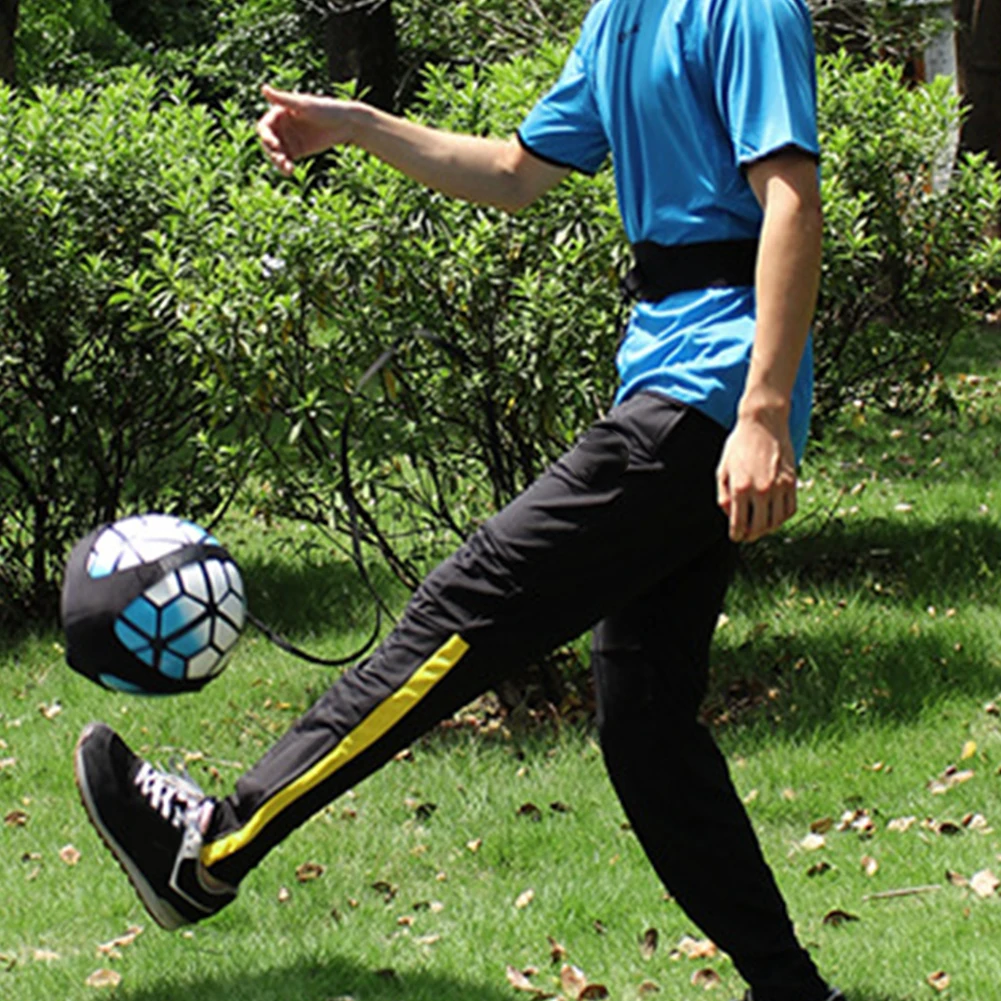 Nylon Football Kick Trainer Adjustable Soccer Exercise Assistance Band  Soccer Skills Trainer Strap Useful Sport Supplies