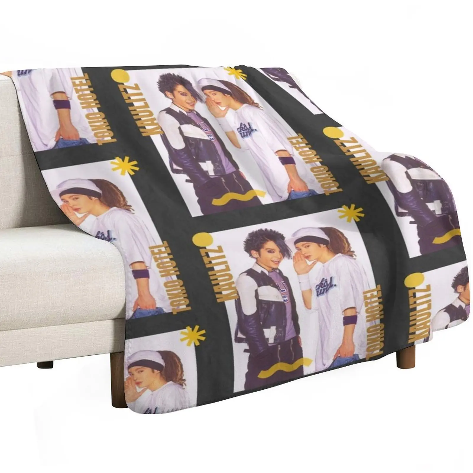 Tom Kaulitz, Bill Kaulitz Throw Blanket Stuffeds cosplay anime Luxury St Flannels For Sofa Thin Softest Blankets