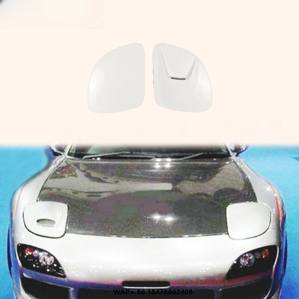 

For Mazda RX-7 FD RX7 FD3S NACA FRP Unpaint Front Bumper Vent Headlight Cover