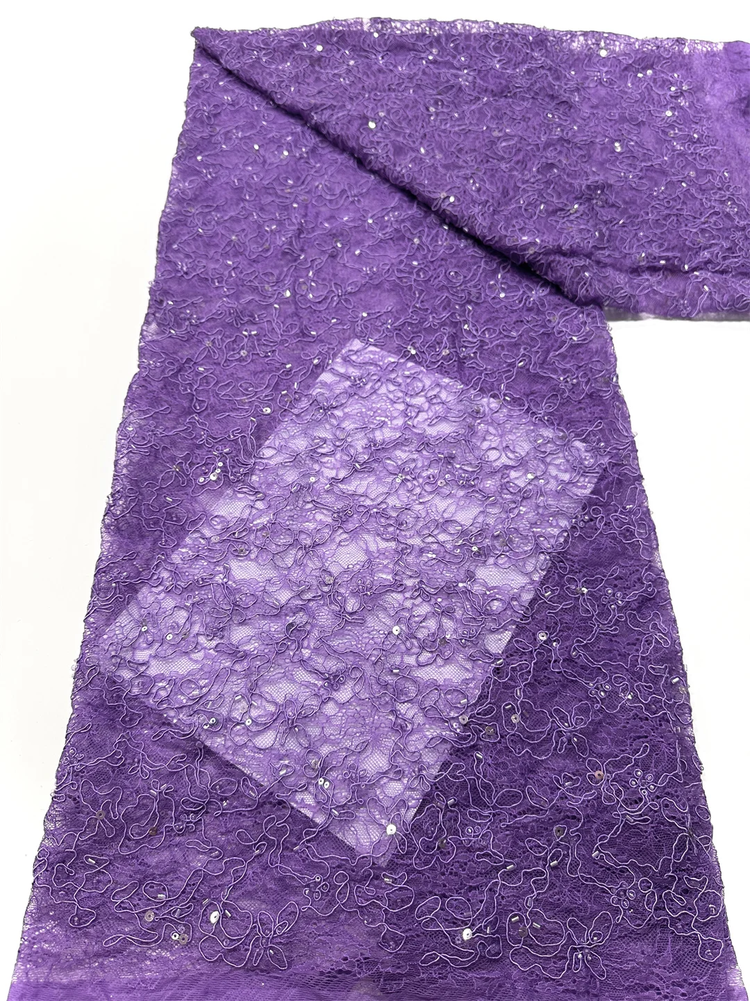 Luxus Pailletten Spitze Stoff mit Stickerei Spitze Blume Stoff Mode Französisch Tüll Mesh Spitze Stoff für Kleid Nähen