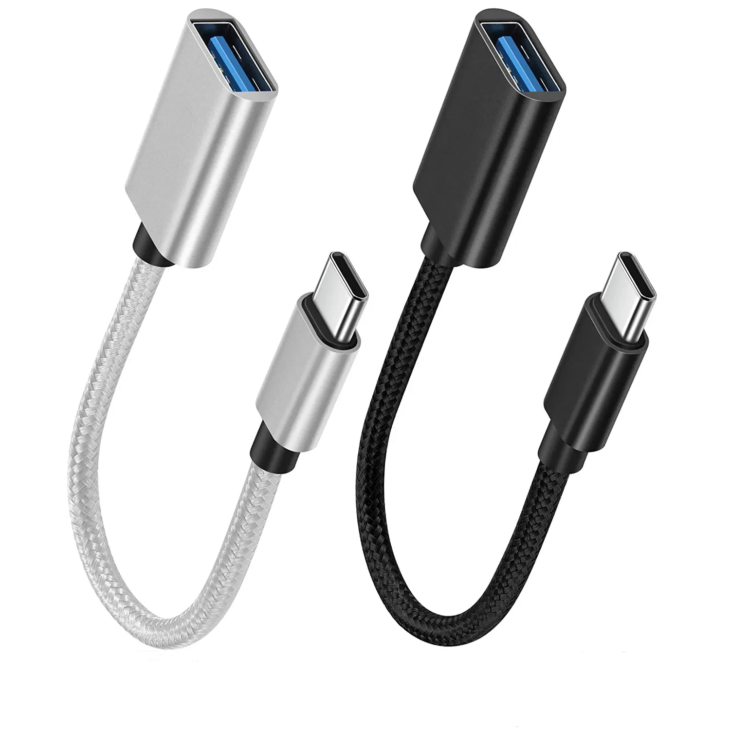 OTG USB to Type C Adapter Type C Cable Adapter Connector for Xiaomi Samsung S20 Huawei OTG Data Cable Converter for MacBook Pro