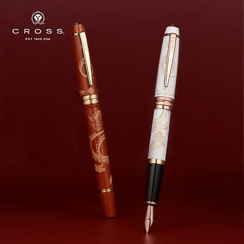 

Gosh CROSS Dragon Limited To The Year Of Fountain Pen Ballpoint Pen Zodiac Dragon Light Luxury Stationery New Year Gifts