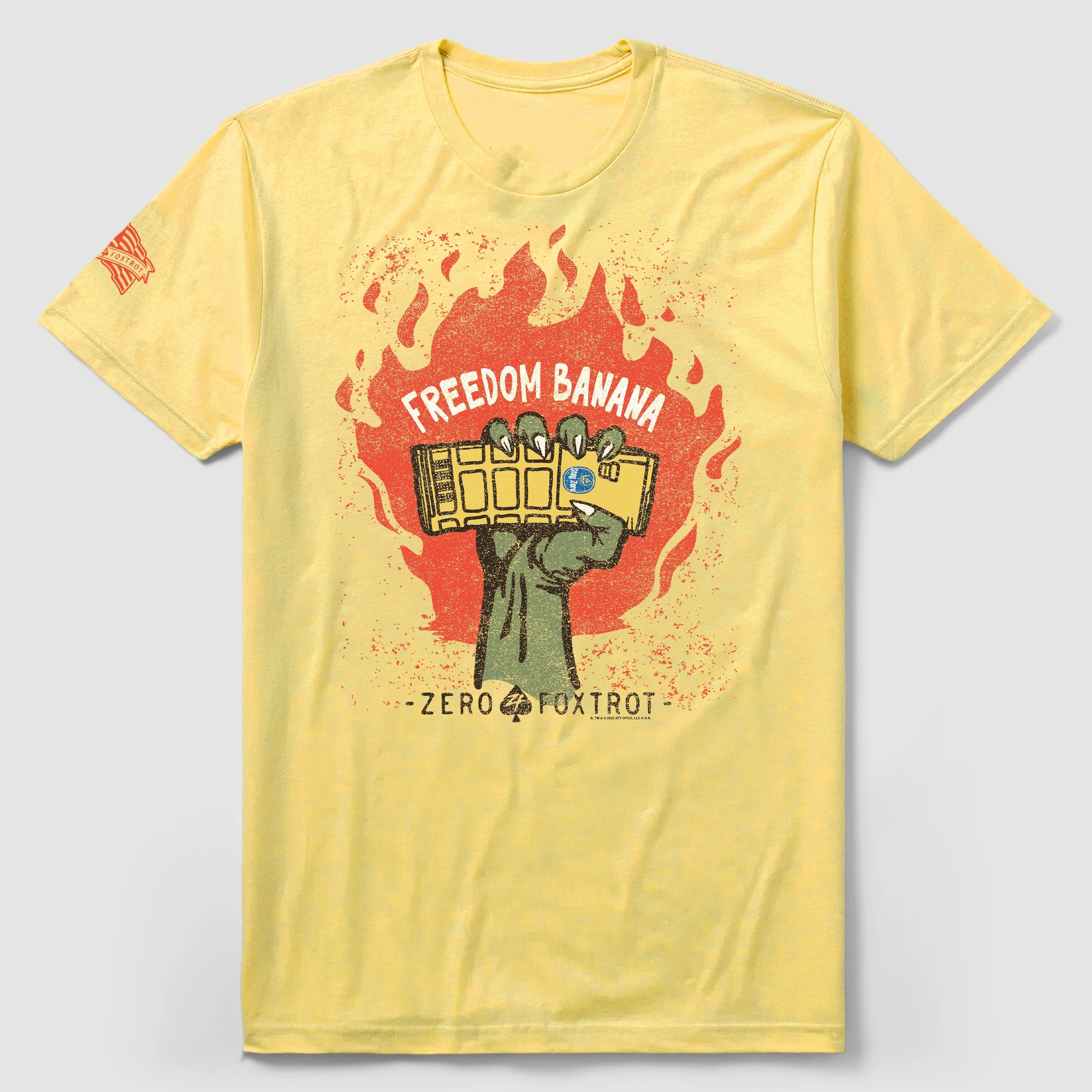Freedom Banana Military Training Tactics Brand Graphic Tee Cotton Mens Womens T-Shirt Outdoor Top