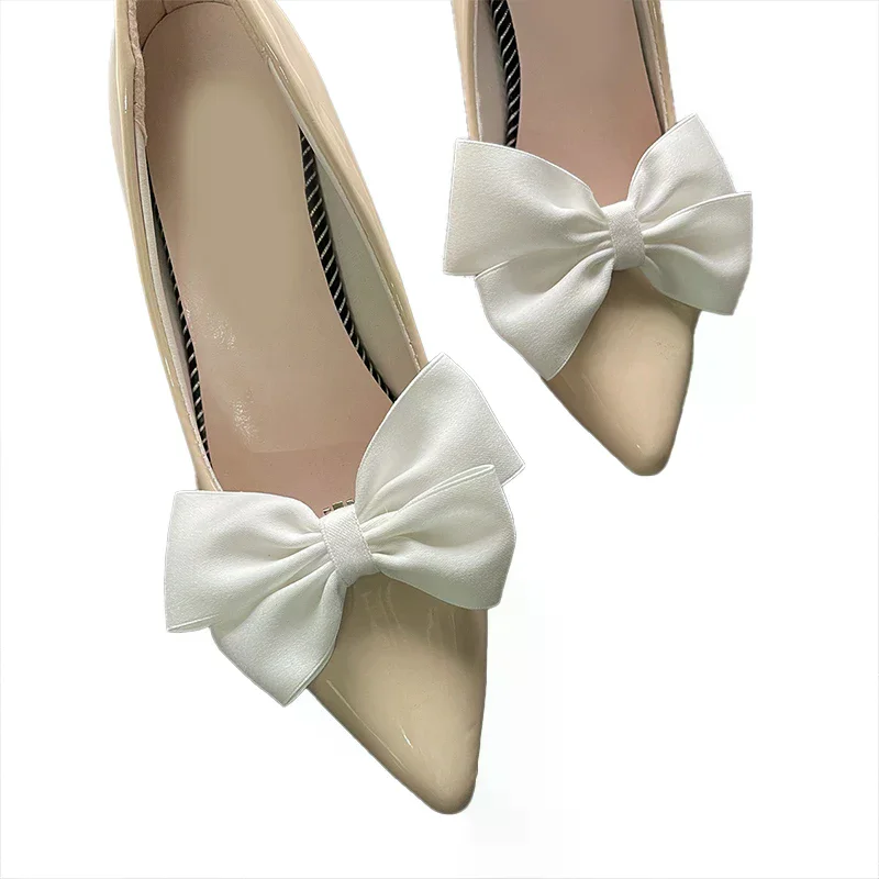 1pair Clip Bow Flower Shoes Accessories Wedding Bride Charm Shoe Buckle Decor Clips Fashion Accessory