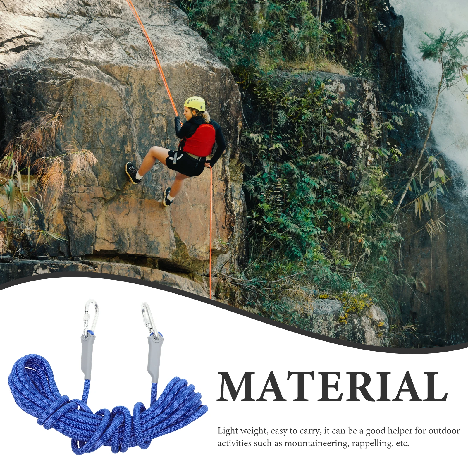 

Climbing Ropes Mountaineering Safety Outdoor Camping Polypropylene Heavy Duty Durable Lightweight