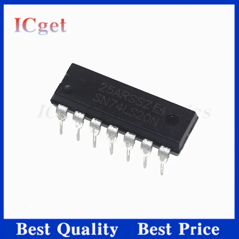 10Pcs New SN74LS20N 74LS20 DIP-14 Logic - Gate and Inverter