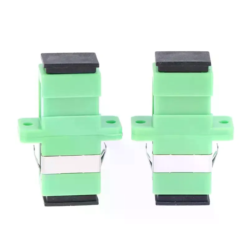 10/20/30PCS Fiber Optic Simplex Coupler SCAPC Connector SM Optical Fiber Adapter Single Mode Flange Fiber Tools