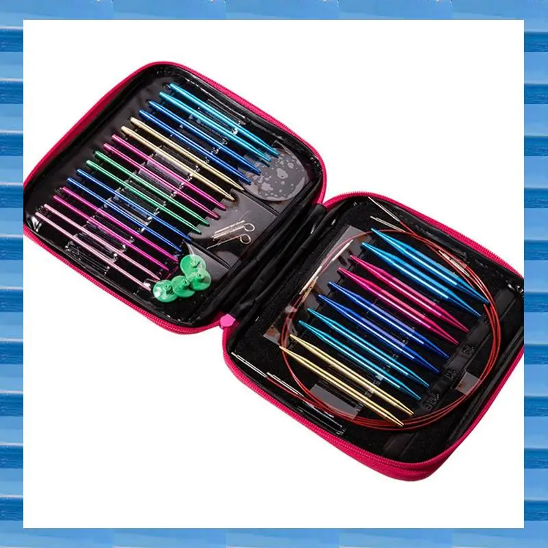 

AT53 Circular Needle Set Aluminum Oxide Removable And Interchangeable Circular Needle DIY Knitting Tool Sweater Needle Set