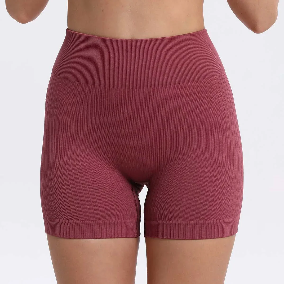 Бесшовные шорты с высокой талией и контролем живота, женские персиковые шорты для тренировок, байкерские шорты для фитнеса и спортзала для женщин, черные, белые