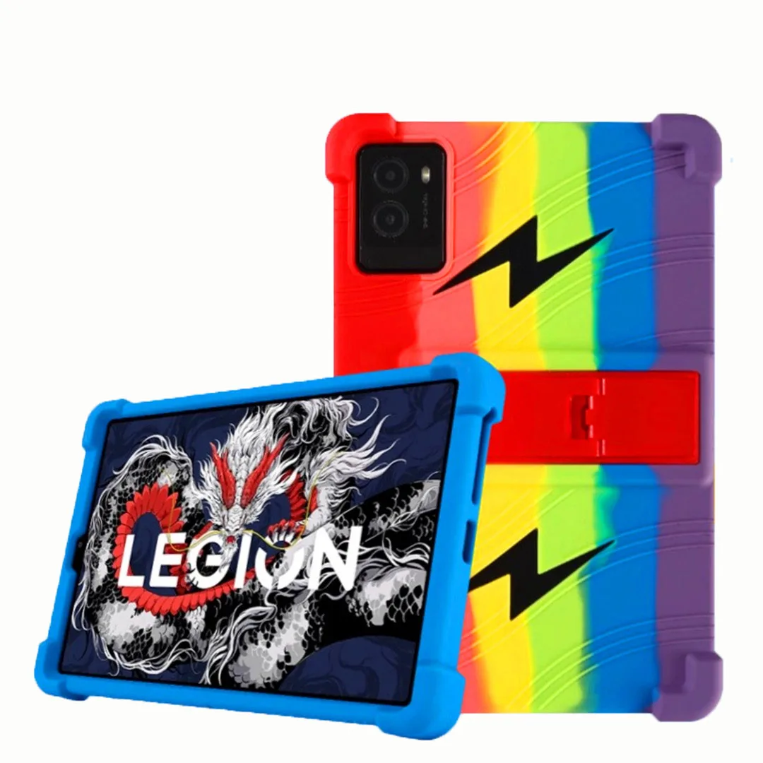 

Shockproof Silicone Case for Lenovo Rescuer Y700 2025 8.8''- Full Body Protective Cover with Stand Anti-Slip Drop Resistance