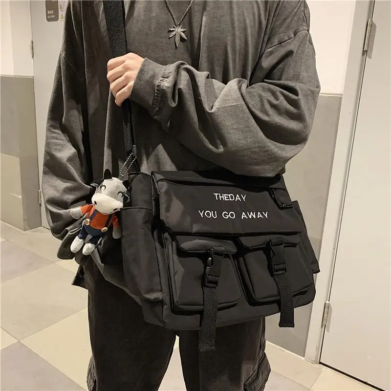 Nylon Crossbody Bags for Men Women Large Capacity Handbags Shoulder Bag Casual Youth Canvas Messenger Bag Student School Bags