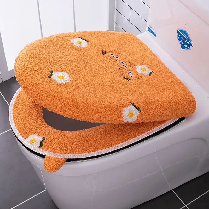 New Hot Sale Toilet Cushion Household Set Toilet Seat Cover 1/2 Piece Set Universal Toilet Cushion Zipper