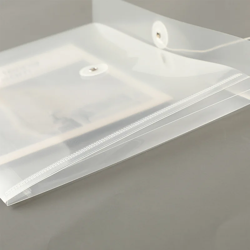 Sac de Rangement Vertical en PP Transparent et Étanche, Accessoire de Rangement d'Autocollants, 1 A5