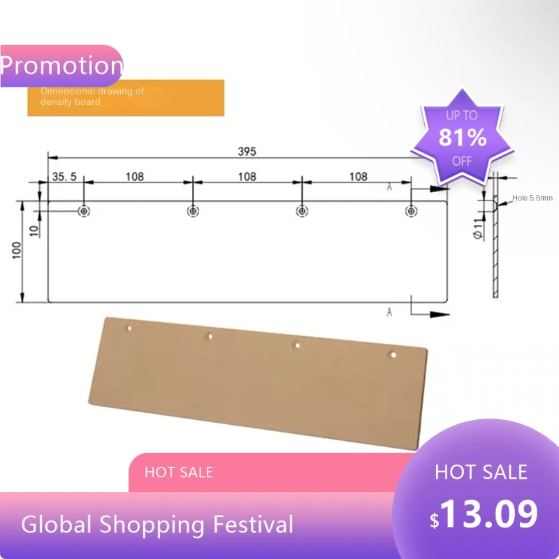 

8844Trimmer Inverted Wood Milling Electric Trimming Engraving Security Push Block Push Fence Suitable Right Angl