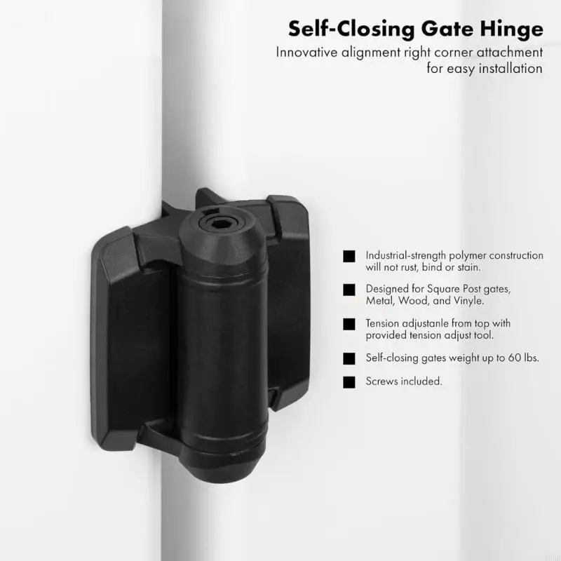 

2 шт. регулируемые натяжные узкие пружинные петли, автоматические закрывающиеся петли для ворот, дверная фурнитура для наружных