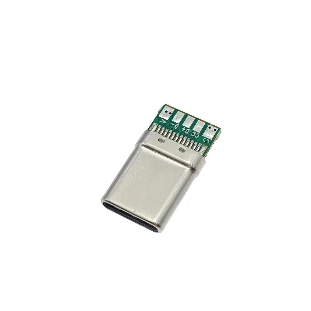 5 SZTUK USB 3.1 Type-C CTOCPD 20W złącze wtykowe 5-pinowy męski adapter gniazda do lutowania przewodów i kabli Wysokoprądowe wsparcie płytki PCB