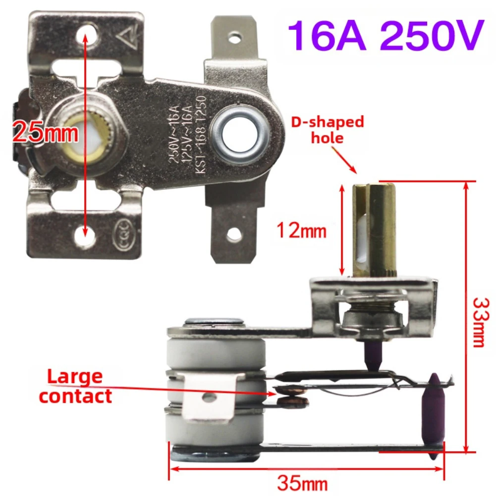 1 قطعة 10A/16A مقاومة درجات الحرارة العالية سخان كهربائي تحكم استبدال التبديل لخزانات النفط التدفئة الكهربائية