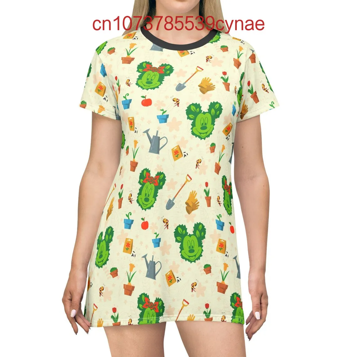 Robe d'été à manches courtes pour femmes, imprimé en 3D, Mickey Mouse, mode de rue, T-Shirt, Sexy, robe moulante Y2K, nouvelle collection 2025