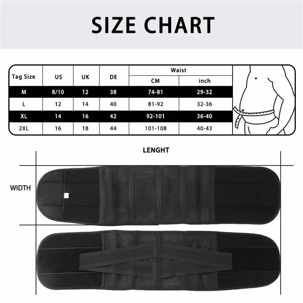 Waist Support Belt Sports Safety Fitness Body Shaping Adjustable Back Brace Weight Lifting Lumbar Support Sciatica Pain Relief