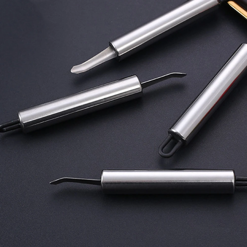 

10pcs Stainless Steel Fruit Pitter Core Remover Multi-Function Vegetable Corer Tool For Longan Lychee Seed Removal Home Kitchen