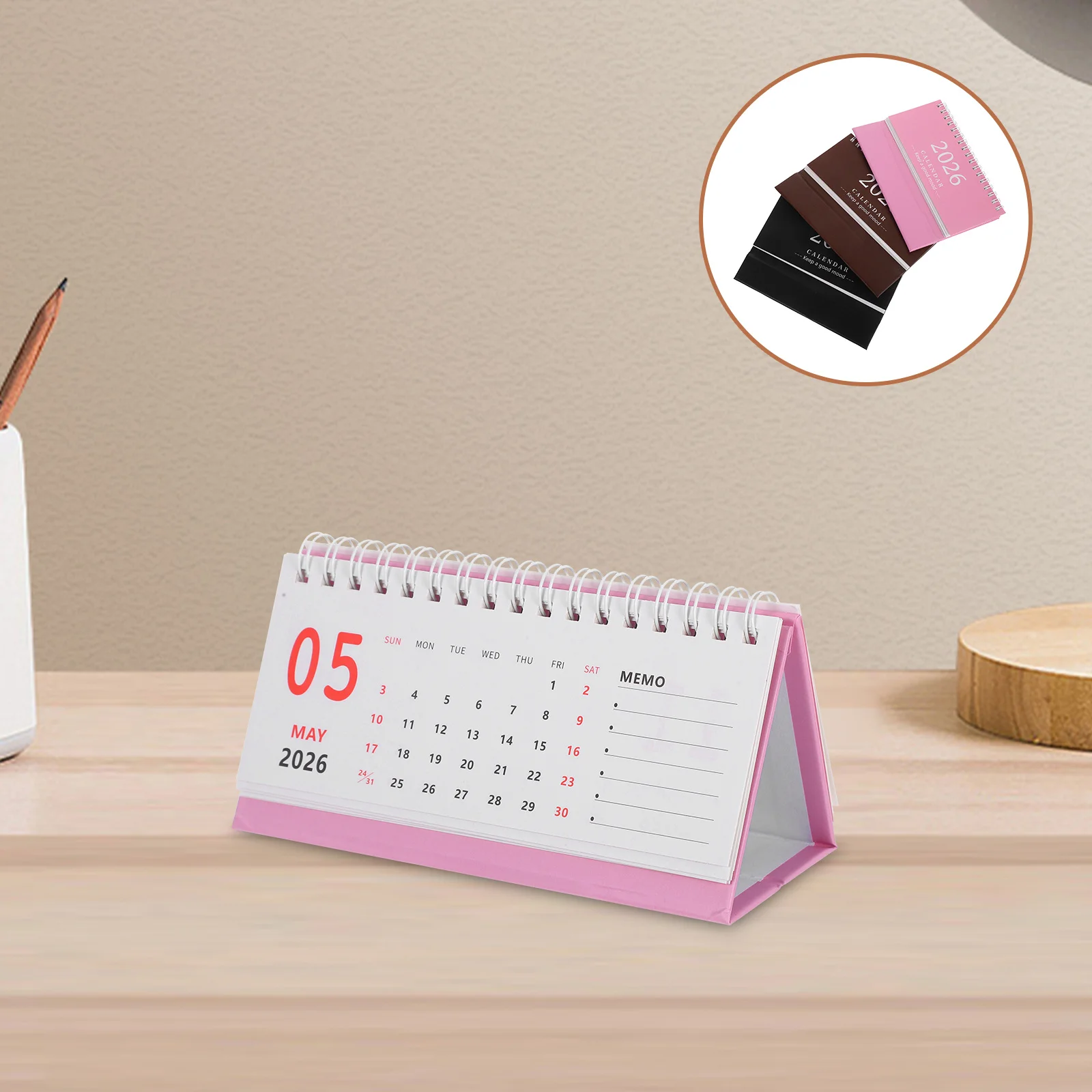 

3 шт., мини-настольный календарь, креативный минималистичный ежедневник для офиса, домашнего управления, украшение, стоячий флип-повестка дня