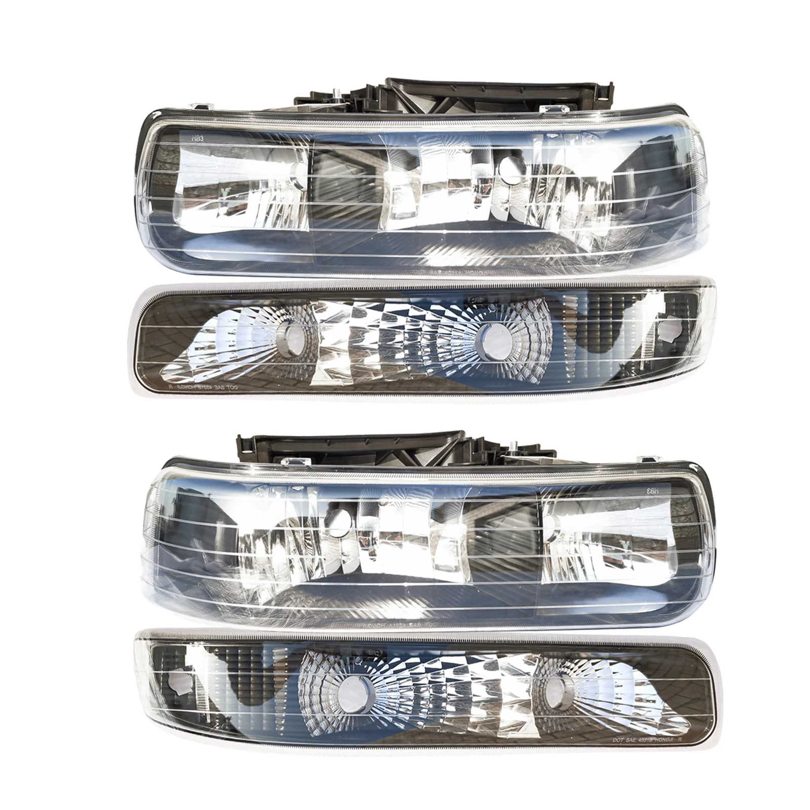 

Headlight for 99-02 Silverado,00-06 Chevrolet Suburban Tahoe,Clear Lens, 1 Pair