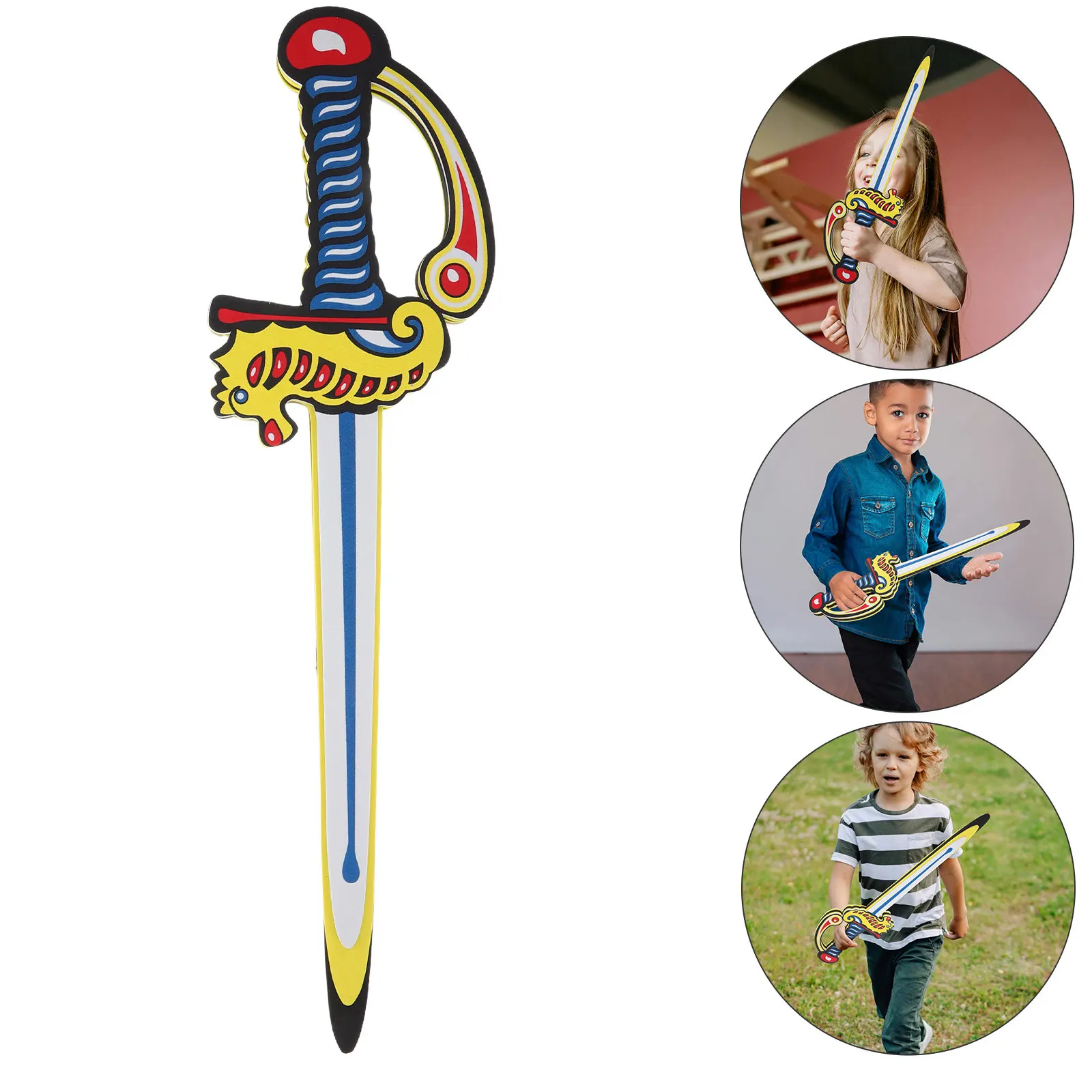 

Children’s Toys Childrens Children's Foam Soft Fake Sword Cute Practice Fantasy