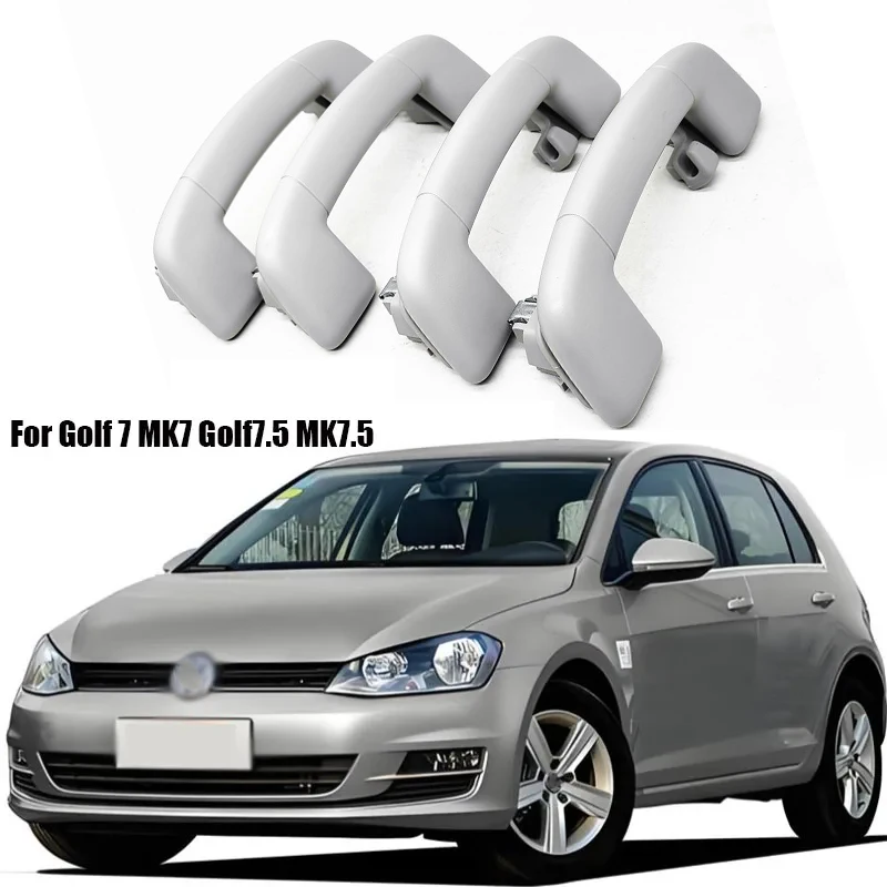 Grey Car Roof Armrest Folding Handle For VW Golf 7 MK7 Golf7.5 MK7.5 Touran Tiguan 5GG857607 5GG857643 MQB Platform