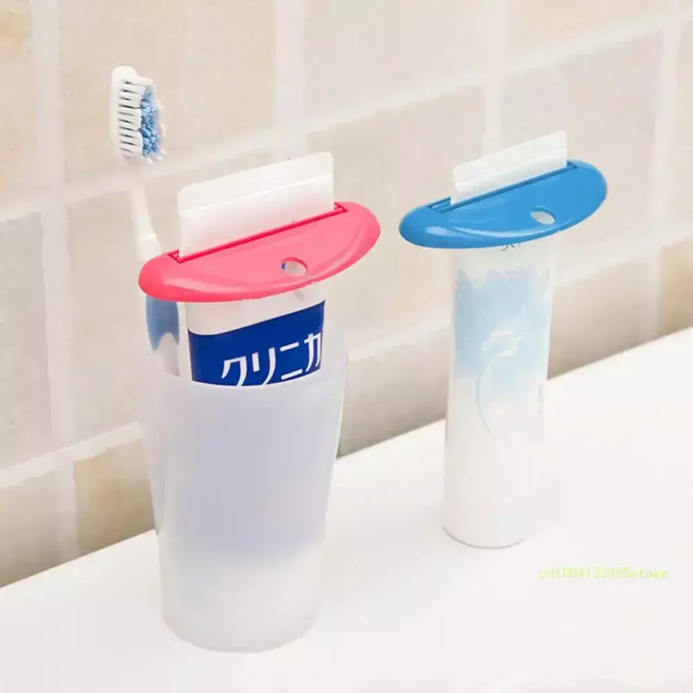 

Toothpaste Squeezer Tooth Paste Holder Oral Care Bathroom Tools Tube Cosmetics Press Facial Cleanser Rolling Squeezing Dispenser