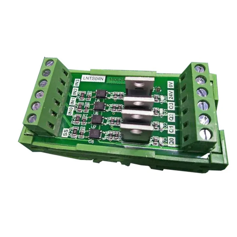 4-channel PLC Amplifier Board Input General-purpose Output PNP 3-5V 12-24V Transistor Board Optocoupler Isolation Board