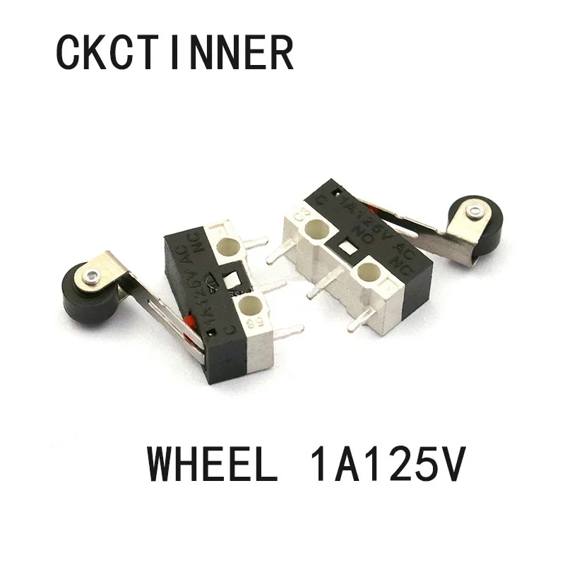 Microinterruptor de 3 pines, 10 piezas, botón de ratón, Interruptor táctil, mango de rueda de trípode, 1A, 125VAC