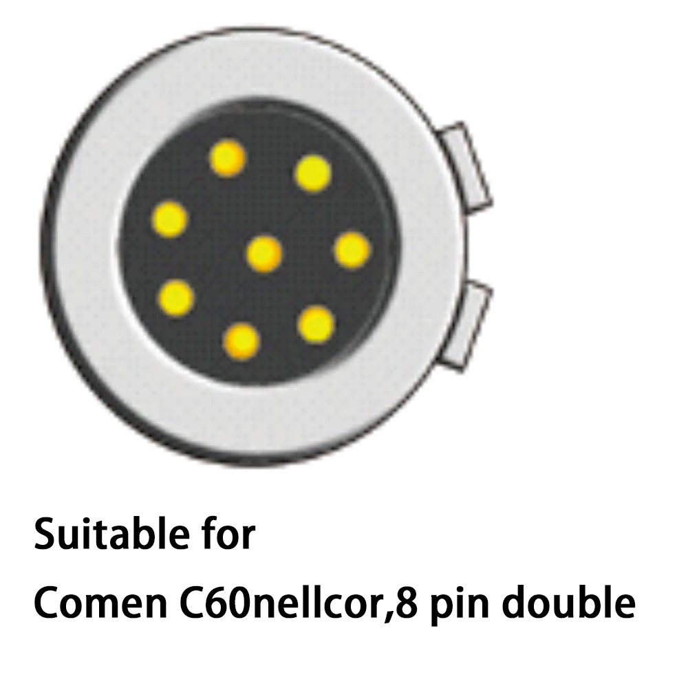 Compatible Comen C60 Nellcor,8 Pin Double Slot Monitor. Reuse Spo2 Probe Sensor Oxygen Connector, Spo2 Cable for Pulse Oximeter